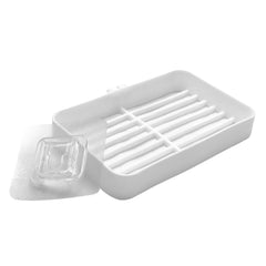 Bathroom & Kitchen Soap Holder: Self-Adhesive (Plastic Box)