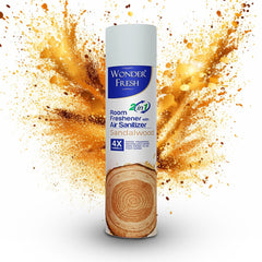 Fresh Air Freshener Spray, Sandalwood Fragrance | Long Lasting Fragrance for Home & Office (Mix Fragrance / 125 Gm)