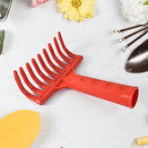 Heavy Duty Plastic Garden Hand Rake – 9-Tooth Cultivator Tool (1 Pc)