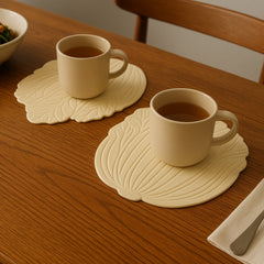 Silicone Leaf Design Coaster Set (2 Pc)