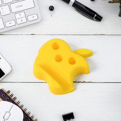 Multi-Functional Apple-Shaped Plastic Mobile Stand with Pen Holder (1 Pc / Mix Color)