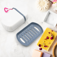 Stylish & Leak-Proof Travel Soap Box – Secure Seal for Home, Bathroom, Hiking & Camping (1 Pc)