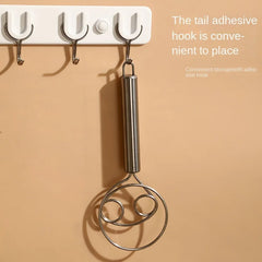 Premium Stainless Steel Dough Whisk, Dough Hand Mixer Artisan Blender For Egg, Bread, Cake, Pastry, Pizza Dough - Perfect Baking Tools, Whisking, Tirring Kitchen Tools (1 Pc)