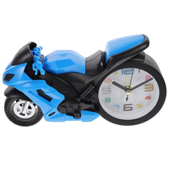Retro Motorcycle Alarm Clock – Novelty Bike Engine Style Desk Clock