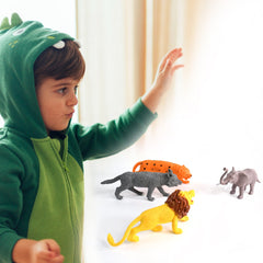 TTG Small Wild Animal Toy Set for Kids (Pack of 4 Animals)