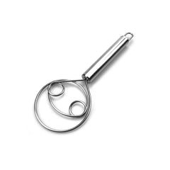 Premium Stainless Steel Dough Whisk, Dough Hand Mixer Artisan Blender For Egg, Bread, Cake, Pastry, Pizza Dough - Perfect Baking Tools, Whisking, Tirring Kitchen Tools (1 Pc)