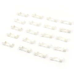 Plastic Cable Clips – Strong Adhesive Wire Organizer for Home, Office & Car (20 Pcs)