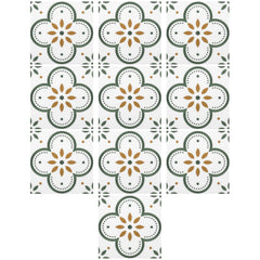 Peel and Stick Floor Tiles Kitchen / Bathroom Backsplash Sticker Detachable Waterproof DIY Tile Stickers for Wall Decoration Tiles Home Decoration (8x8 Inch / 10 Pcs Set)
