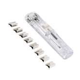 Portable Paper Clamp With 8 Pcs Clip Dispenser Handheld Paper Fast Clam (1 Set)