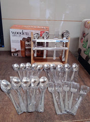 Apex Premium Stainless Steel Cutlery Set (24 Pc)