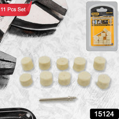 11 Pcs Set of Wool Felt Polishing Pad