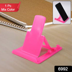 Adjustable Foldable Plastic Mobile Phone Stand Holder (1 Pc)