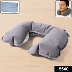 Inflatable & Foldable, Pillow U Shape Air Cushion Travel Pillow (1 Pc / Mix Color)