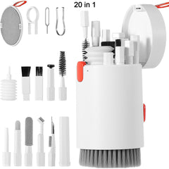 20-in-1 Keyboard Cleaner Kit – Electronic Cleaning Brush, Spray & Tools for Laptop, Phone, Camera & More