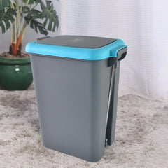 Apex Plastic Push N Pedal Dust Bin | Hands-Free Operation, Compact Design 6.5 Liters (1 Pc / Mix Color)