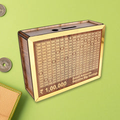 Wooden Money / Piggy Bank, Money Box (1 Pc / Pen Not Included)