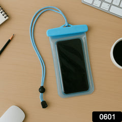 Waterproof Mobile Pouch (6.2 inch , Random Colour)