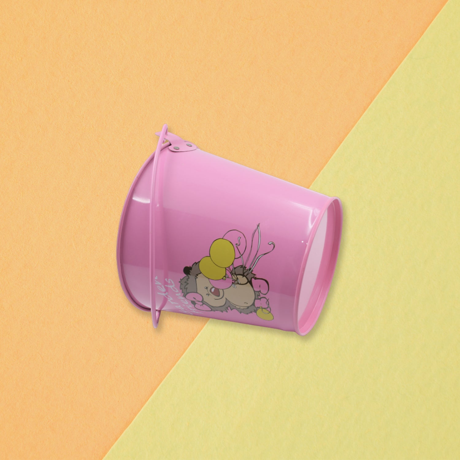 Small Metal Bucket for Plants & Decor (1 Pc, With Handle)