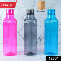 Transparent Fridge Water Bottles (3 Pc)